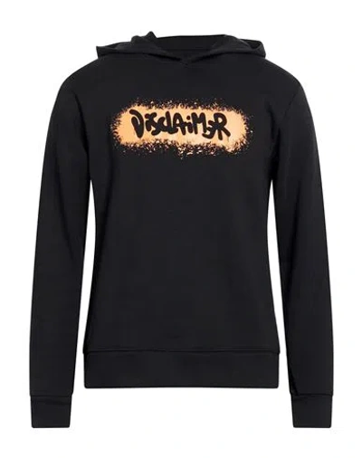 Disclaimer Man Sweatshirt Black Size Xl Cotton