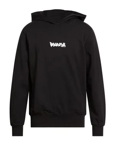 Disclaimer Man Sweatshirt Black Size Xl Cotton