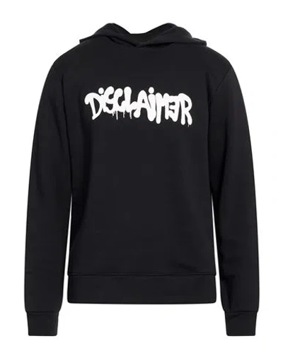 Disclaimer Man Sweatshirt Black Size Xl Cotton