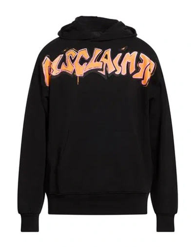 Disclaimer Man Sweatshirt Black Size Xl Cotton