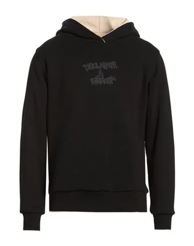 Disclaimer Man Sweatshirt Black Size Xl Cotton