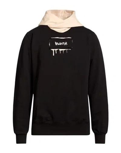 Disclaimer Man Sweatshirt Black Size Xl Cotton
