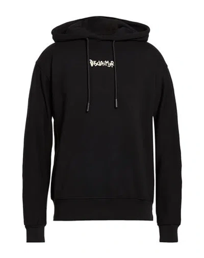 Disclaimer Man Sweatshirt Black Size Xl Cotton