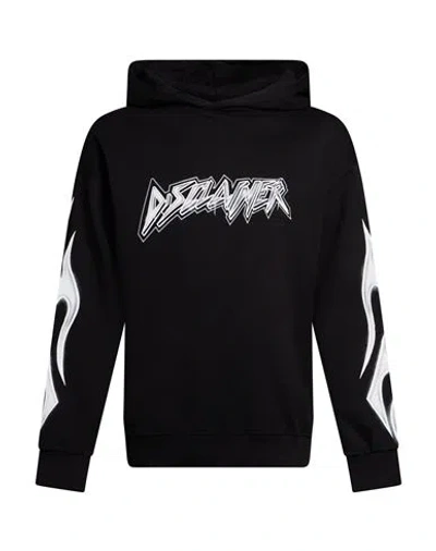 Disclaimer Man Sweatshirt Black Size Xl Cotton