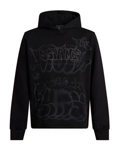 Disclaimer Man Sweatshirt Black Size Xl Cotton