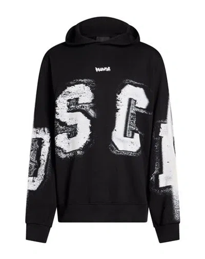 Disclaimer Man Sweatshirt Black Size Xl Cotton