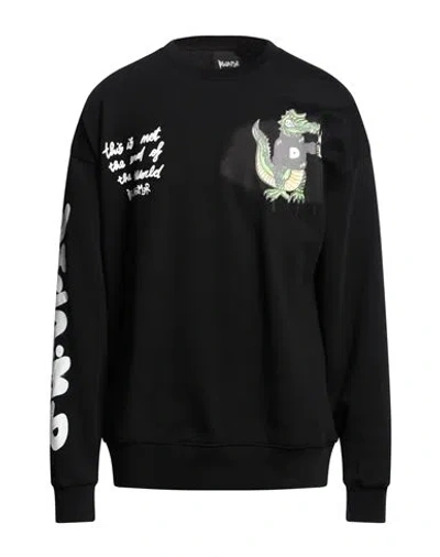 Disclaimer Man Sweatshirt Black Size Xl Cotton