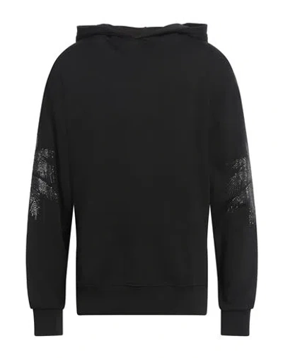 Disclaimer Man Sweatshirt Black Size Xl Cotton, Elastane