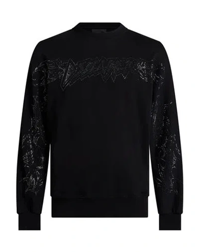 Disclaimer Man Sweatshirt Black Size Xs Cotton