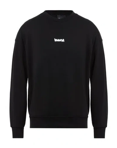 Disclaimer Man Sweatshirt Black Size Xxl Cotton