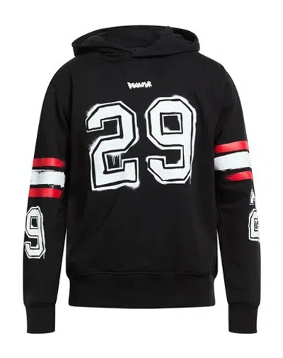 Disclaimer Man Sweatshirt Black Size Xxl Cotton