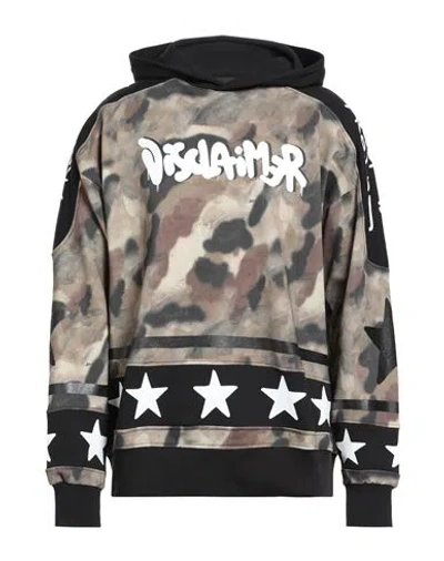 Disclaimer Man Sweatshirt Brown Size Xl Cotton