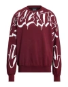 Disclaimer Man Sweatshirt Burgundy Size L Cotton In Burgundy