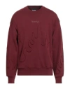 Disclaimer Man Sweatshirt Burgundy Size M Cotton