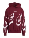 Disclaimer Man Sweatshirt Burgundy Size Xl Cotton In Red
