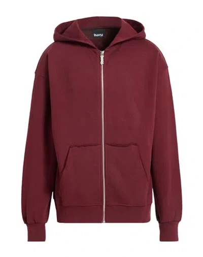 Disclaimer Man Sweatshirt Burgundy Size Xl Cotton In Red