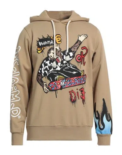 Disclaimer Man Sweatshirt Camel Size Xxl Cotton In Beige