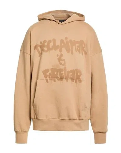 Disclaimer Man Sweatshirt Camel Size Xl Cotton In Brown