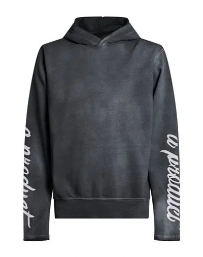 Disclaimer Man Sweatshirt Charcoal Size M Cotton