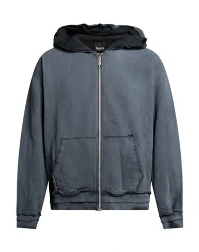 Disclaimer Man Sweatshirt Charcoal Size M Cotton In Grey