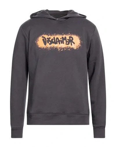 Disclaimer Man Sweatshirt Charcoal Size Xl Cotton In Gray