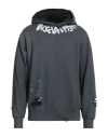 Disclaimer Man Sweatshirt Charcoal Size Xl Cotton In Grey