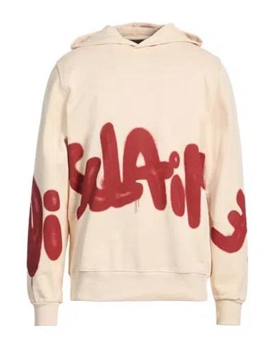 Disclaimer Man Sweatshirt Cream Size L Cotton In Neutral