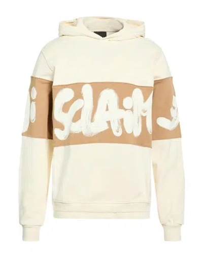 Disclaimer Man Sweatshirt Cream Size M Cotton In Neutral