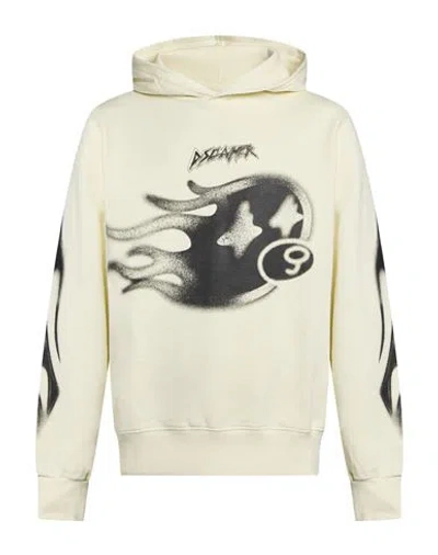 Disclaimer Man Sweatshirt Cream Size M Cotton In White