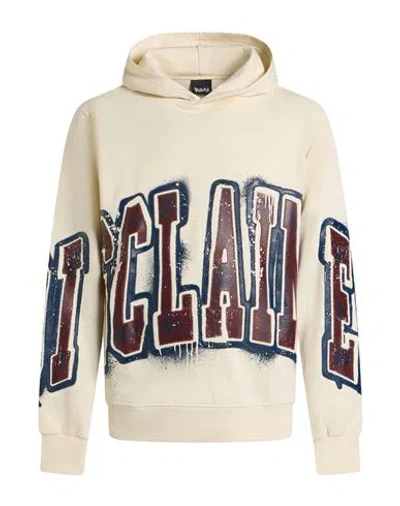 Disclaimer Man Sweatshirt Cream Size M Cotton In White