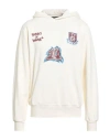 Disclaimer Man Sweatshirt Cream Size Xl Cotton In Neutral