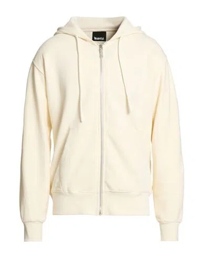 Disclaimer Man Sweatshirt Cream Size Xl Cotton In Yellow