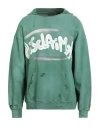Disclaimer Man Sweatshirt Green Size M Cotton