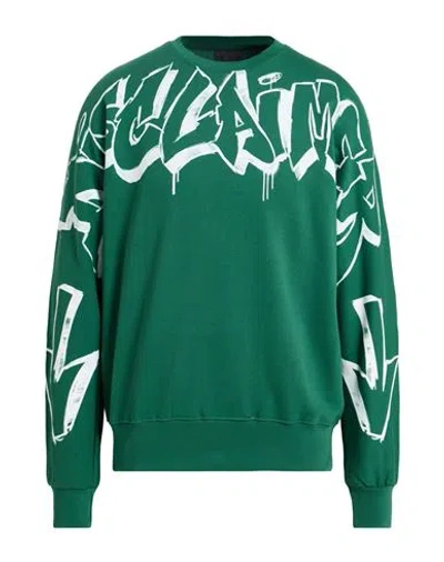 Disclaimer Man Sweatshirt Green Size Xl Cotton