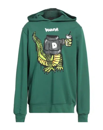 Disclaimer Man Sweatshirt Green Size Xl Cotton
