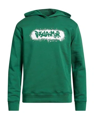 Disclaimer Man Sweatshirt Green Size Xl Cotton