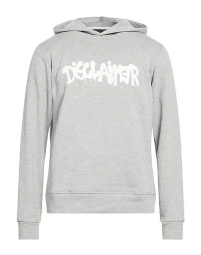 Disclaimer Man Sweatshirt Grey Size Xl Cotton In Gray