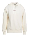 Disclaimer Man Sweatshirt Ivory Size L Cotton In White