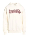 Disclaimer Man Sweatshirt Ivory Size L Cotton