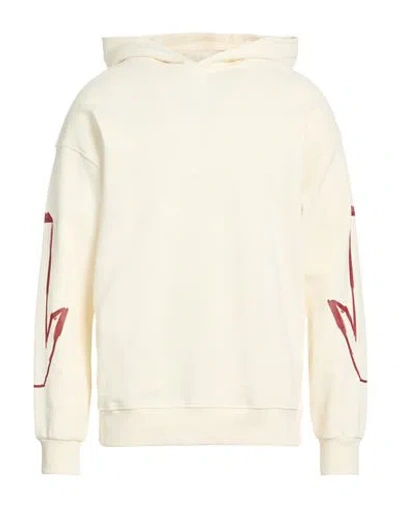 Disclaimer Man Sweatshirt Ivory Size M Cotton In Neutral