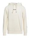 Disclaimer Man Sweatshirt Ivory Size L Cotton In White