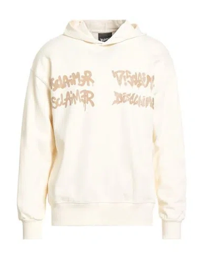 Disclaimer Man Sweatshirt Ivory Size Xl Cotton