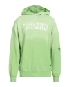 Disclaimer Man Sweatshirt Light Green Size M Cotton