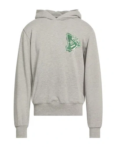 Disclaimer Man Sweatshirt Light Grey Size M Cotton, Polyester In Gray