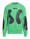 Disclaimer Man Sweatshirt Lime Green Size Xl Cotton
