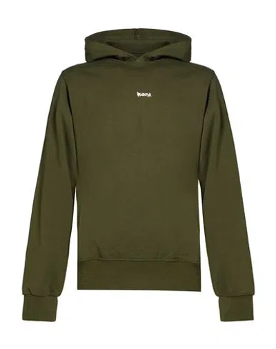 Disclaimer Man Sweatshirt Military Green Size L Cotton