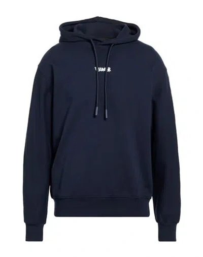 Disclaimer Man Sweatshirt Navy Size M Cotton In Blue