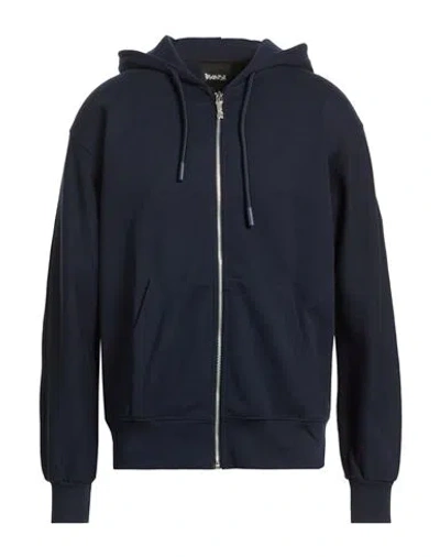 Disclaimer Man Sweatshirt Navy Size Xl Cotton In Blue