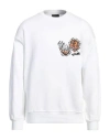 Disclaimer Man Sweatshirt Off White Size M Cotton