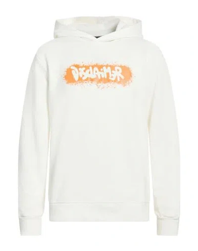Disclaimer Man Sweatshirt Off White Size Xl Cotton In Animal Print